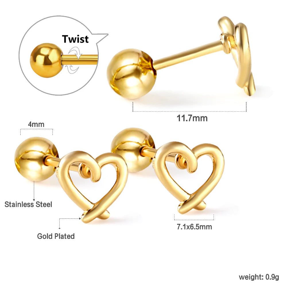 Mini Heart Cartilage Earring