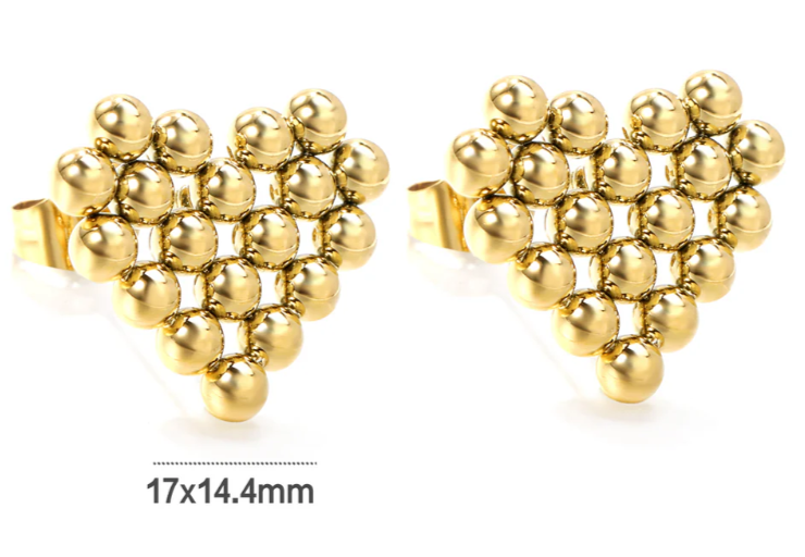 Heart Puzzle Earring
