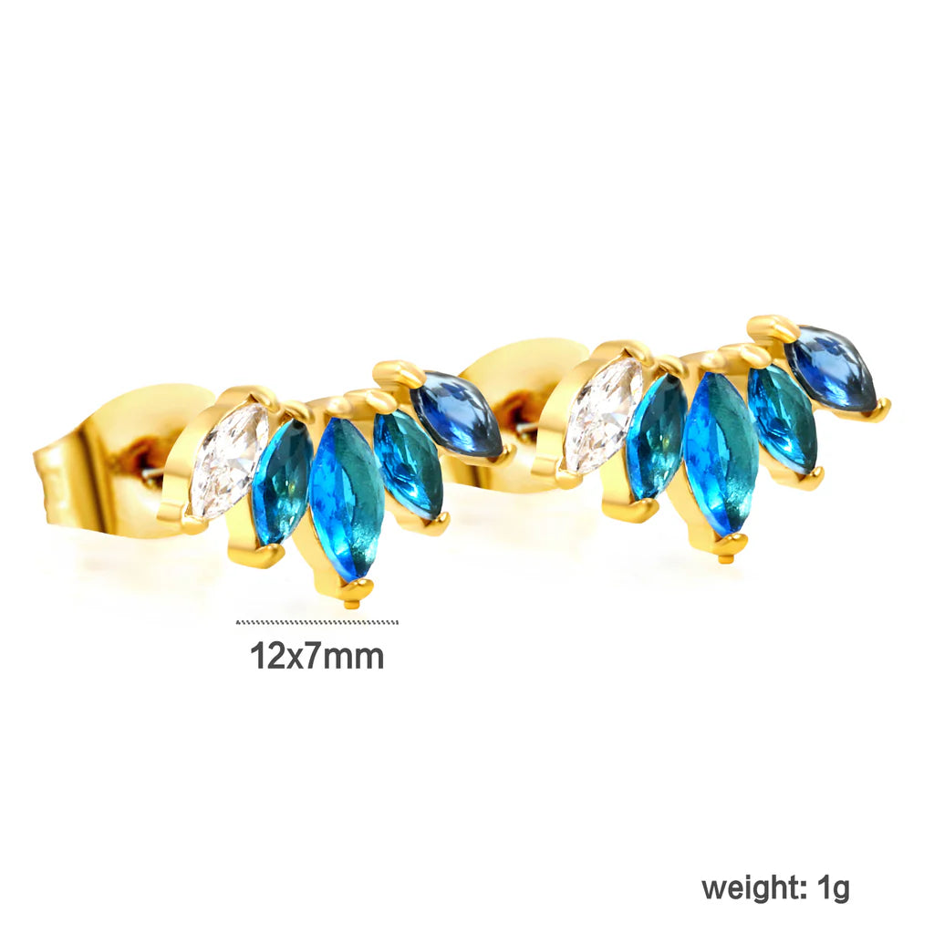 Dalaa in Blue Earrings