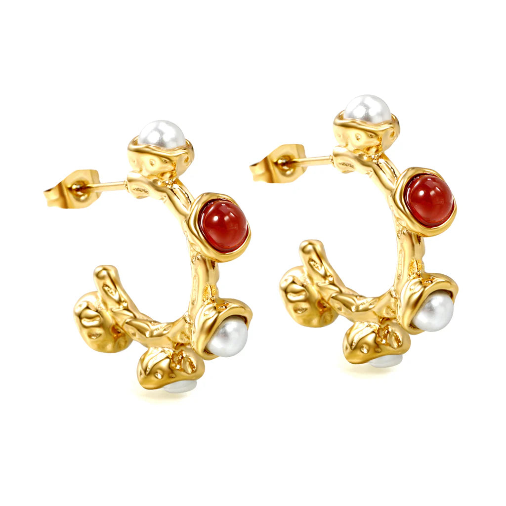 Jana in Red Earring