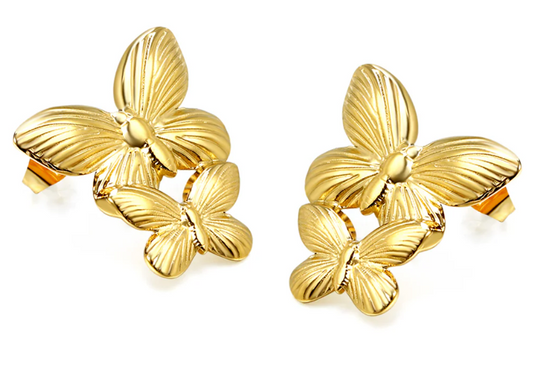 Double Butterfly Earring