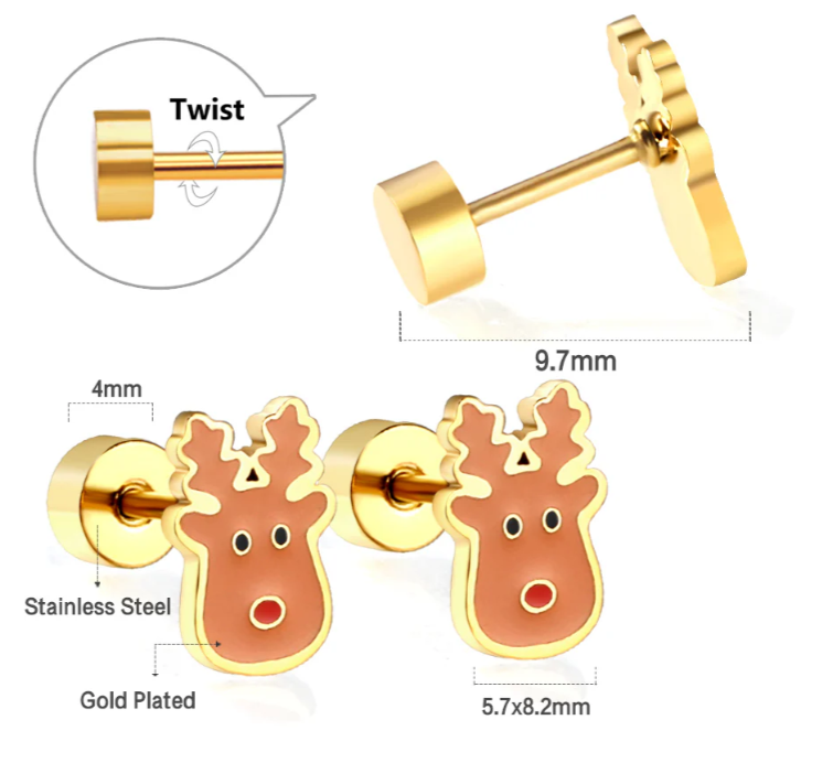 Reindeer Comfy Earring