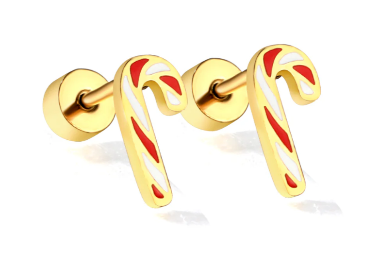 Candy Cane Comfy Earring