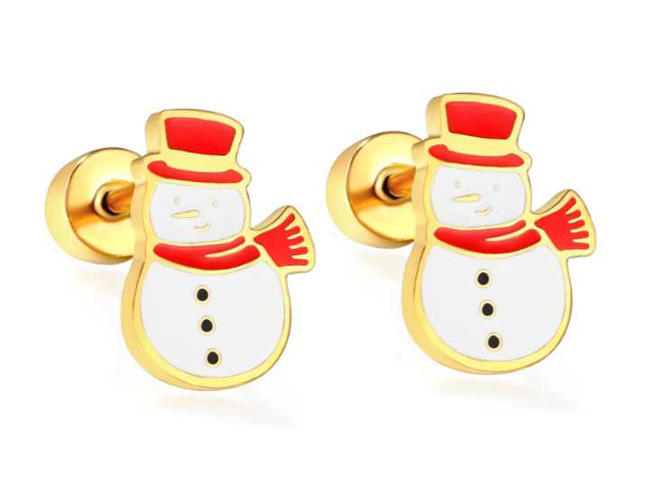 Snowman Comfy Earring